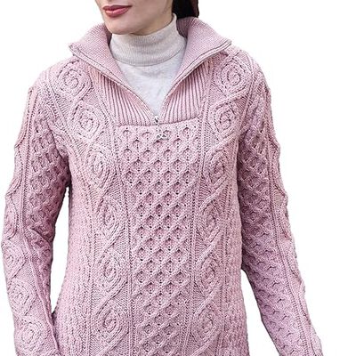 Ladies Headford Merino Wool Half Zip Sweater